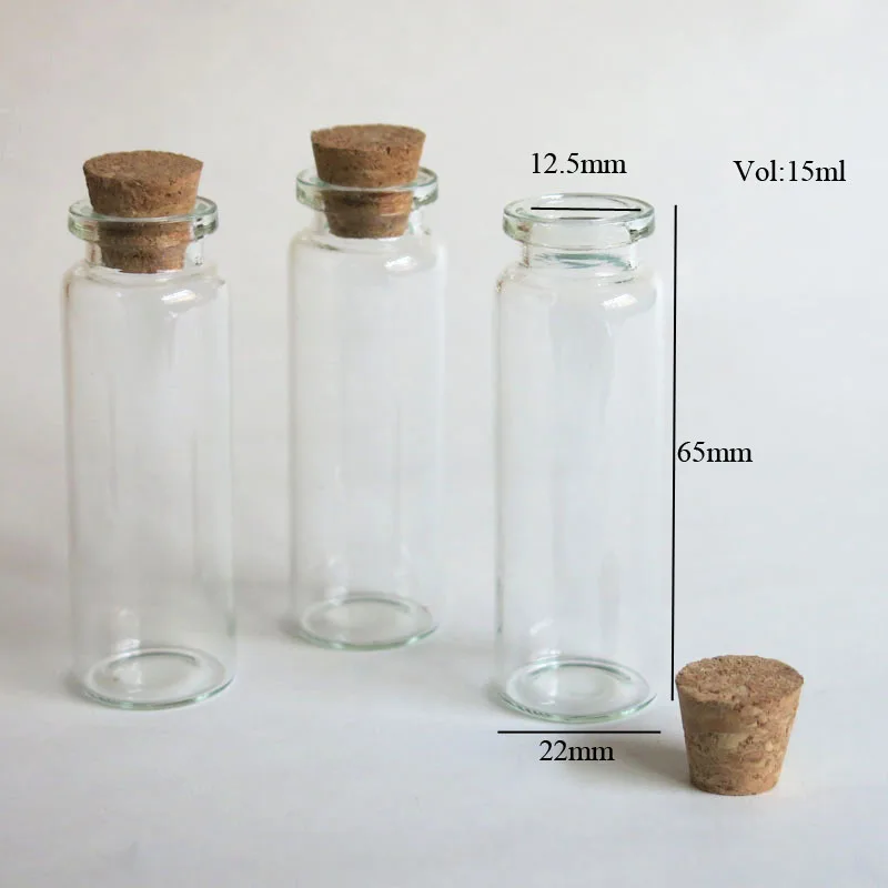 15ml 5 шт. пустые стеклянные банки, пробковые пробки, украшения, сделай сам, маленькие дешевые мини контейнеры, флаконы для сообщений, популярные флаконы, декоративные бутылки - Цвет: 15ml