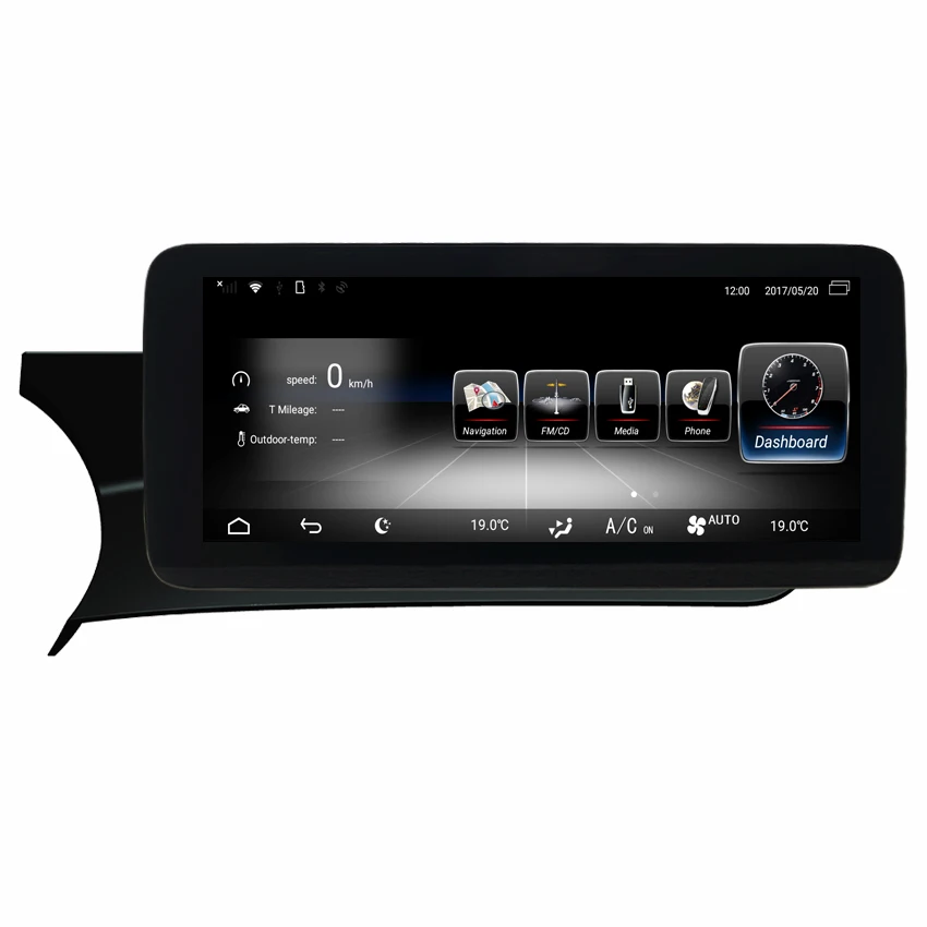 Clearance KANOR Android 8.0 Car Radio Player For Mercedes Benz C Class W204 2011-2014 Car Monitor Audio GPS Navigation Stereo Auto 1