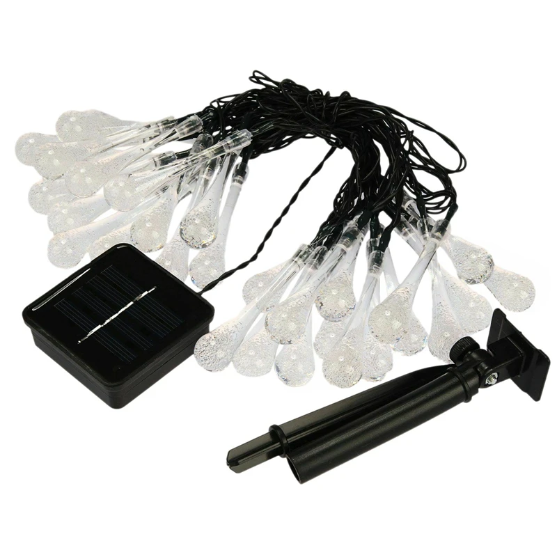

ABSS-Outdoor Solar Powered 30 Led String Light Garden Patio Yard Landscape Lamp