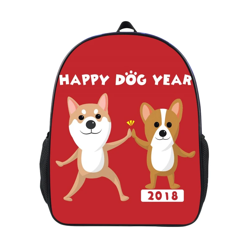 

School Travel Easy to Cleaning Backpack Cute Puppy Pattern Simple School Bag Comfortable Waterproof Backpack