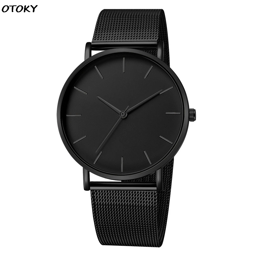 Men Simple Watches Quartz Wrist Watch Man Sport Analog Wristwatch Stainless Steel Casual Bracele Watch Simple Top Brand Clock afbeelding