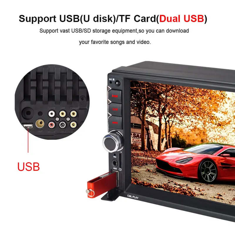 

2019 7inch Auto MP5 Player Smart Car Stereo Car MP5 Player for Accessories Drop Shipping