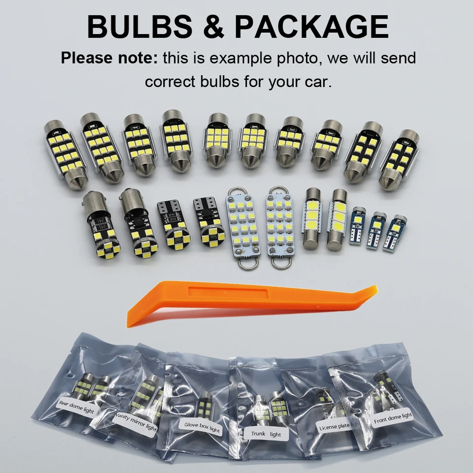 8x LED Blue Interior Lights Pro!Carpentis Compatible With 500X Type 334 Year Of Construction 2012 To 2019 SET Bulbs Automotive Lighting, Car Lamps, Courtesy Light 6000 Kelvin - View #8