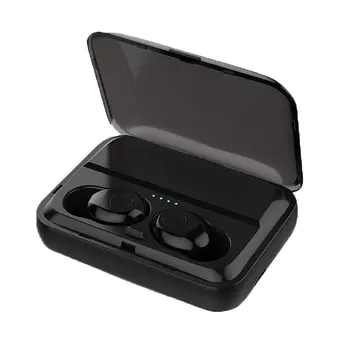 

F9 Wireless Headset 5.0 Double Ear With Charging Case Headset With Digital Display Headphones In-ear Earbuds