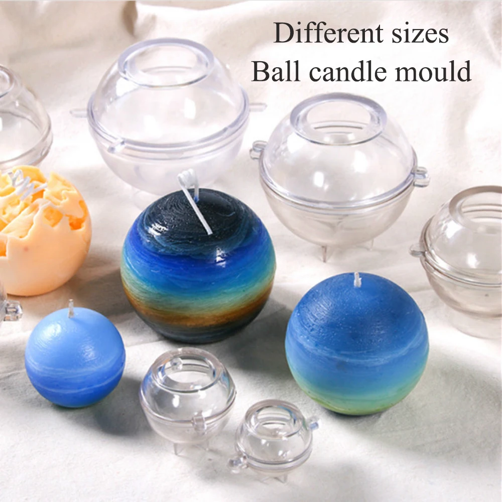 Sfera candela stampo sfera rotonda stampo in Silicone per resina  epossidica, creazione di gioielli, forma cera per candele, sapone fatto in  casa, bomba da bagno