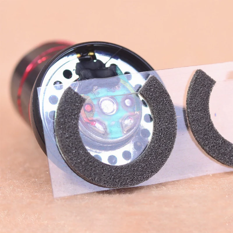 

20pcs/ lot Flat Headphone Tuning Cotton Sets for 14.8mm 15mm 16mm Driver Unit for MX500 Glue Tape Sound Absorbing Cotton