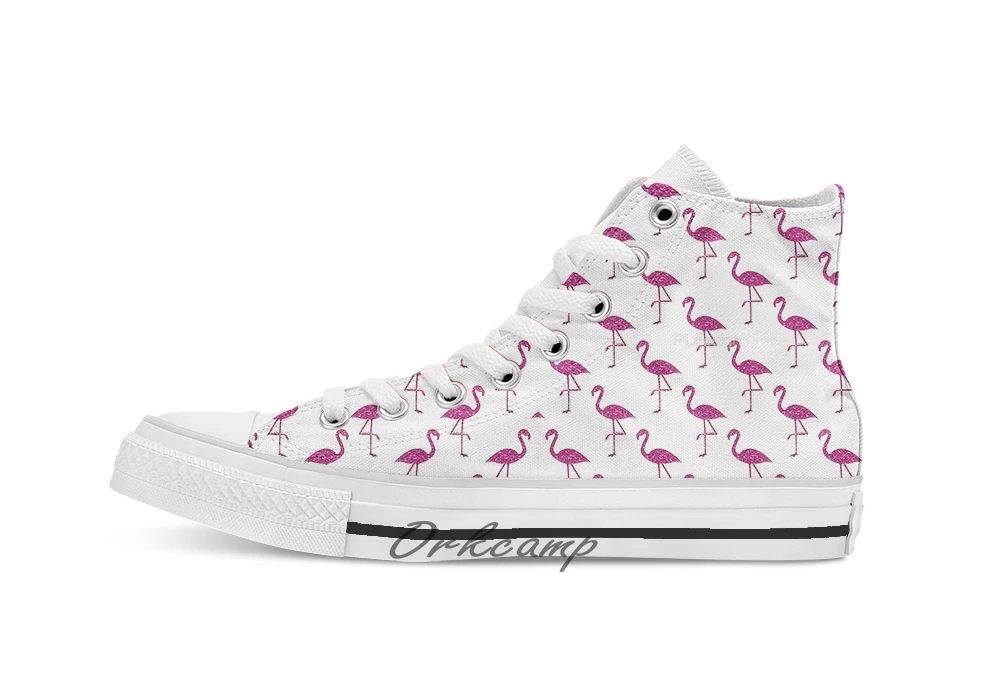 pink glitter canvas shoes