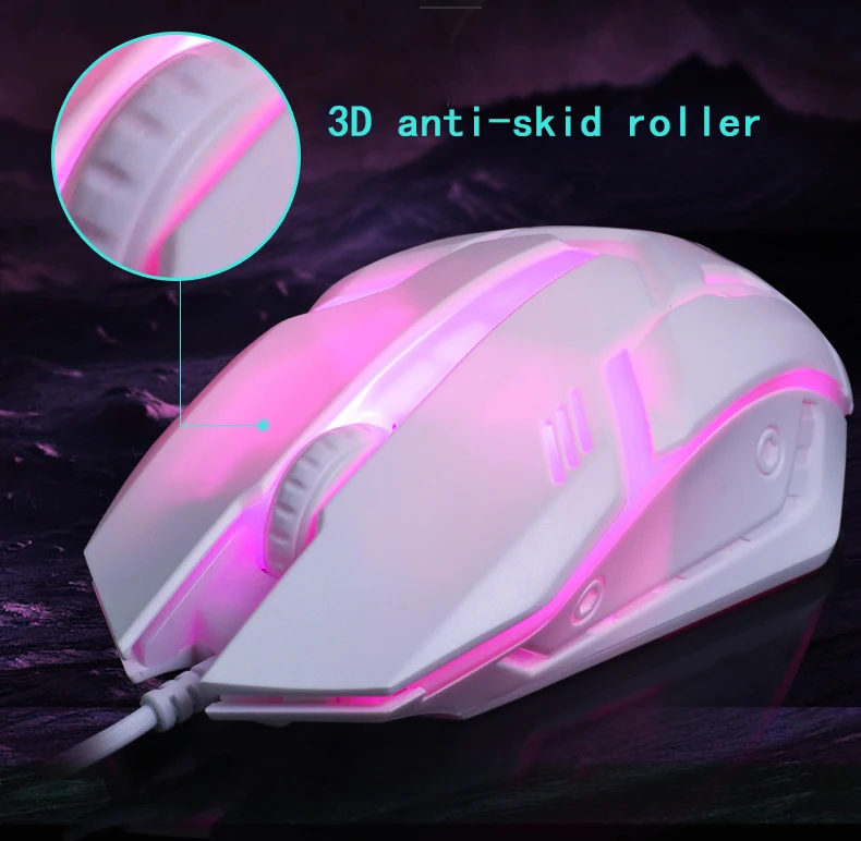 Mechanical Feel Keyboard Gaming Wired Mouse Sets 104 Button Illuminate Keyboard With Backlight PC Key board LED Keybord Mause