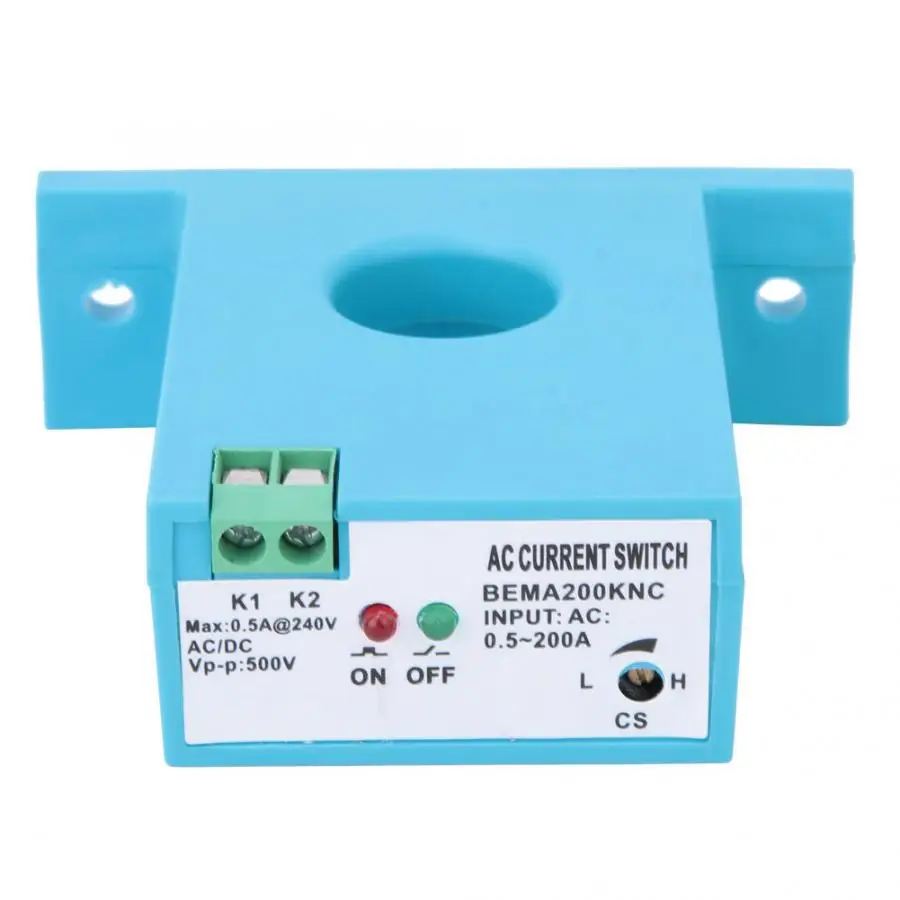 Normally Closed Normally Open/Normally Closed Current Sensing Switch Flameproof Adjustable DC 0.5~200A Self-Powered Sensor Swtich - Цвет: Normally Closed