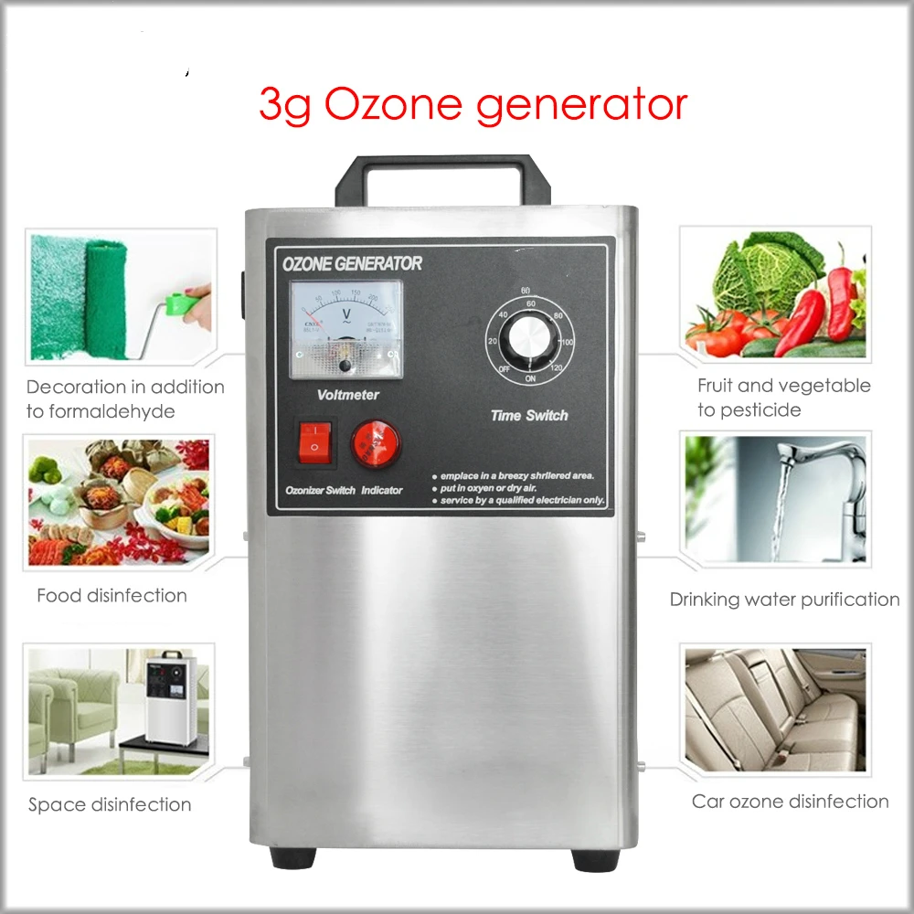 

110V Ozone generator Car sterilization ozone disinfection machine Oxygen washing and detoxifying machine remove formaldehyde