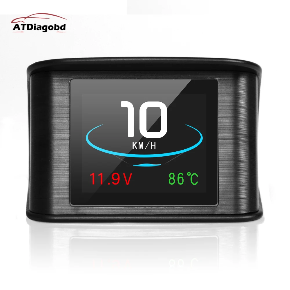 

P10 Head Up Display Trip On-board Computer Car Digital OBD2 Mileage OBD Driving Computer Display Speedometer Temperature Gauge