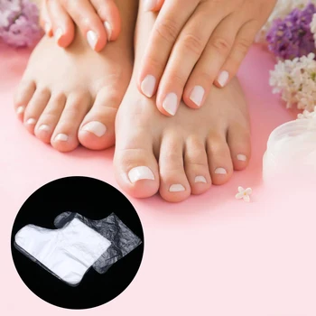 

100pcs Feet Care Tools Women Foot Covers One-Off Transparent Light Foot Straps For Adults Men Women A35
