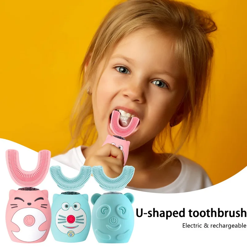 360 Grad Zahnbürste Höhle Der Löwen Smart 360 Grad Elektrische Zahnbürste für Kinder U geformte Silicon