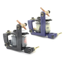 Новая 10 машинка для татуировки Профессиональный аппарат для нанесения татуировок Liner& Shader Трехцветная стальная сделанная Вручную Машинка для нанесения татуировок машина для татуировок