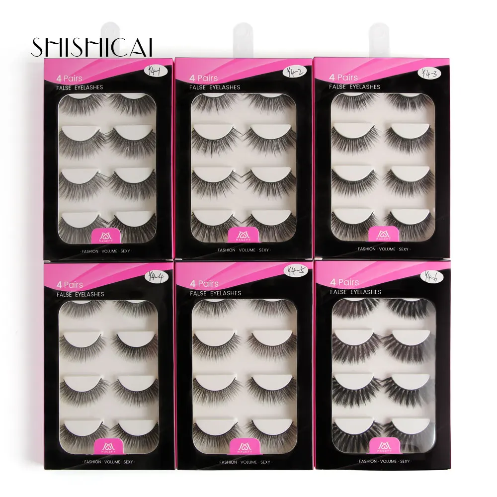 

NEW 5 Pairs Dramatic &Natural long 3d Mink Lashes Hand Made False Eyelashes Soft Eyelash Extension Makeup Kit Cilios