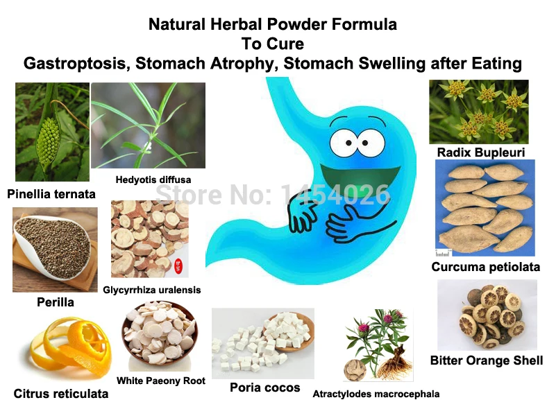 

Natural Herbal Powder Formula To Cure Gastroptosis, Stomach Atrophy, Stomach Swelling after Eating