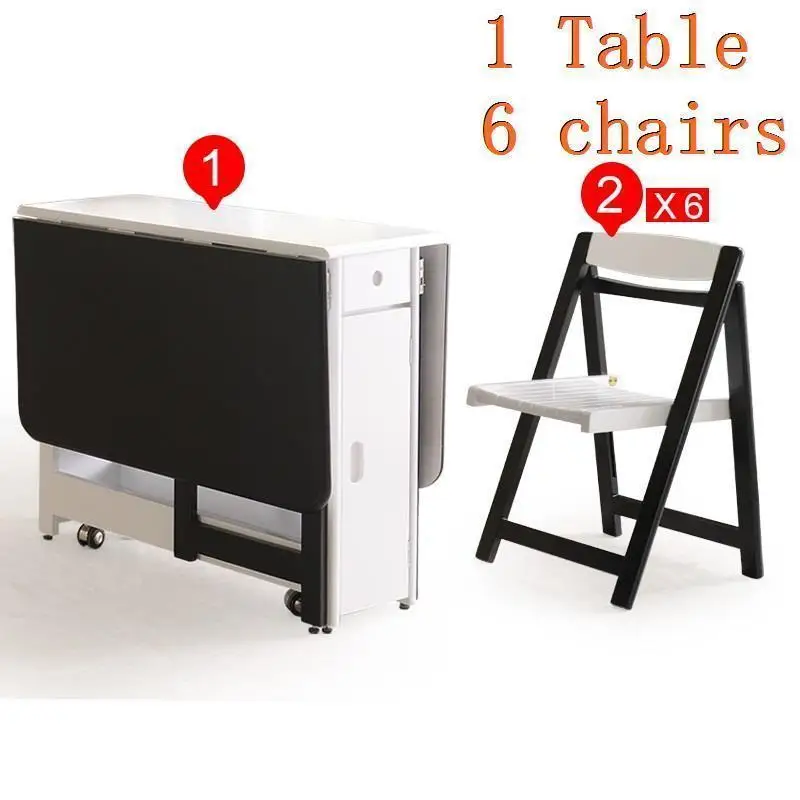 Version B Makan Comedores Mueble Tafel Escrivaninha Tavolo Pliante потертый шик деревянный складной Меса табло стол бюро обеденный стол - Цвет: Version B