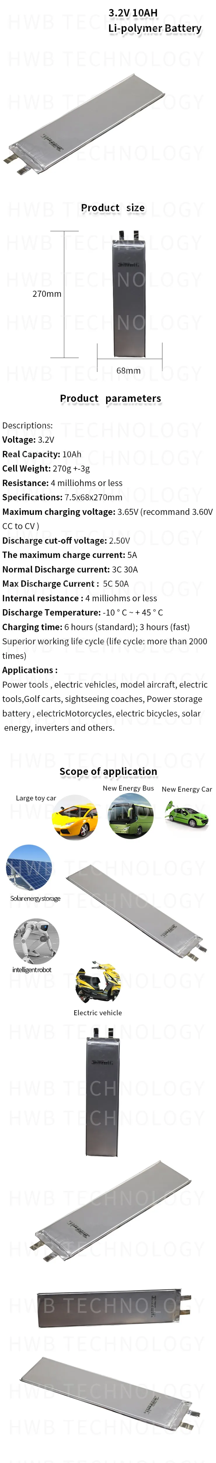 10 шт lifepo4 10ah 3,2 v батарея 10000mah 30A батарея для самостоятельной сборки батареи ebike скутер электрический скейтборд