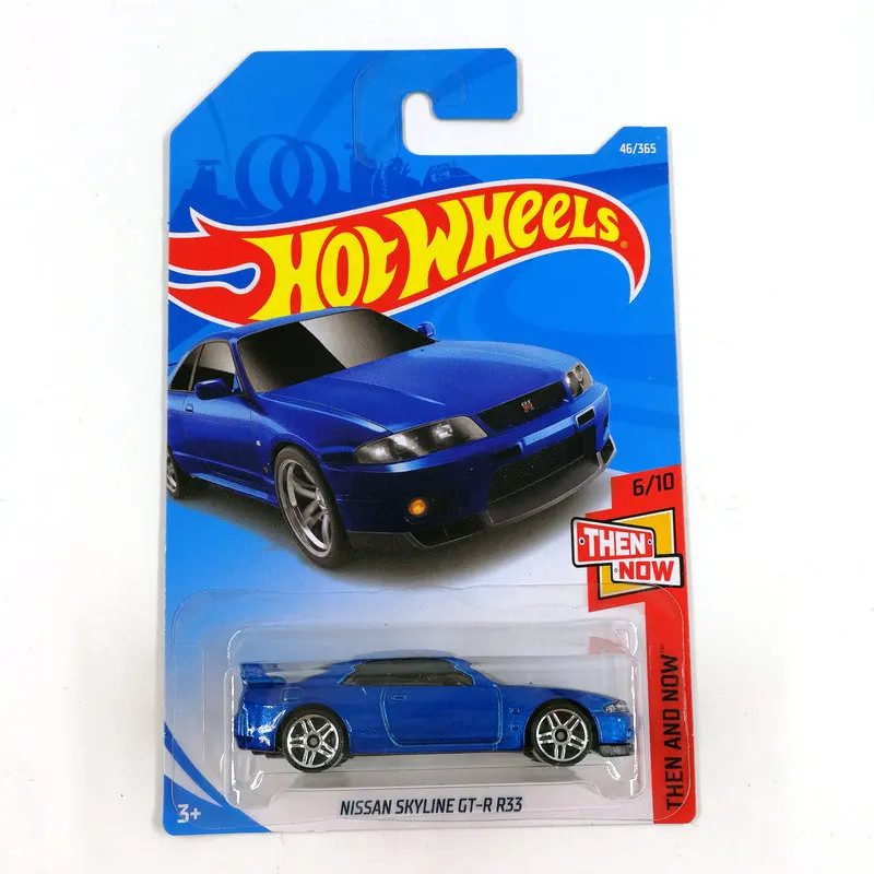 Hot Wheels 2018 50th Anniversary Then And Now Nissan Skyline GT-R R33 46/365 Blue