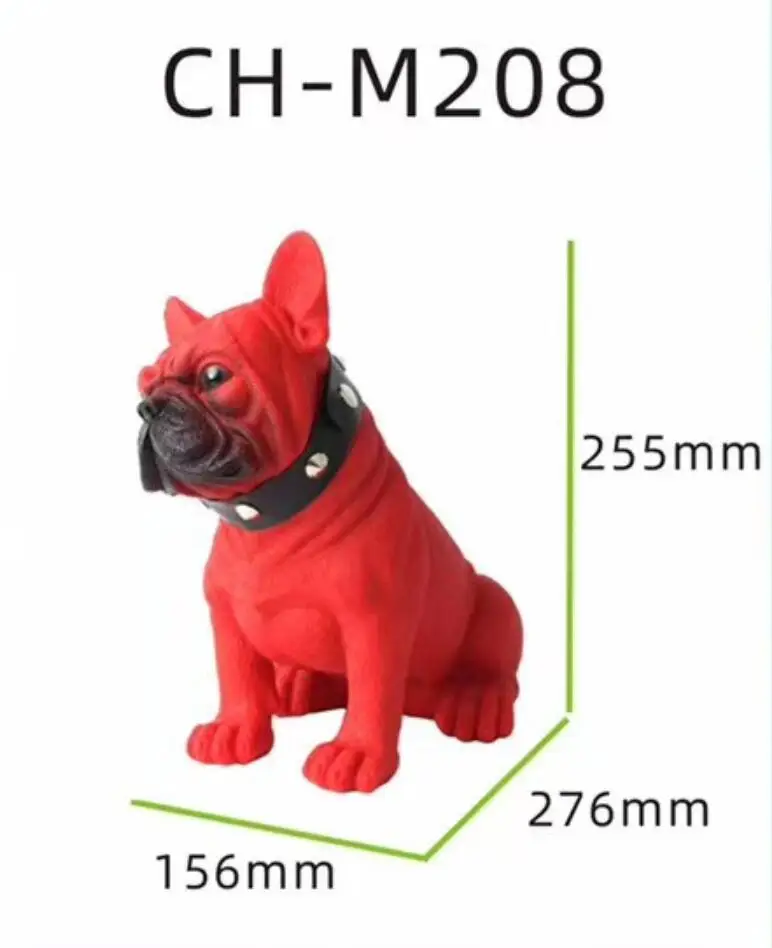 M208 Wireless Bluetooth Speaker Big Bulldog Portable Stereo Super Bass USB AUX Outdoor Full Dog Subwoofer gift speaker | Электроника