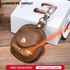 CONTACT'S FAMILY Case For Samsung Galaxy buds live case Genuine Leather Headset Protective Headphone Cover Accessory Keychain ► Photo 1/6