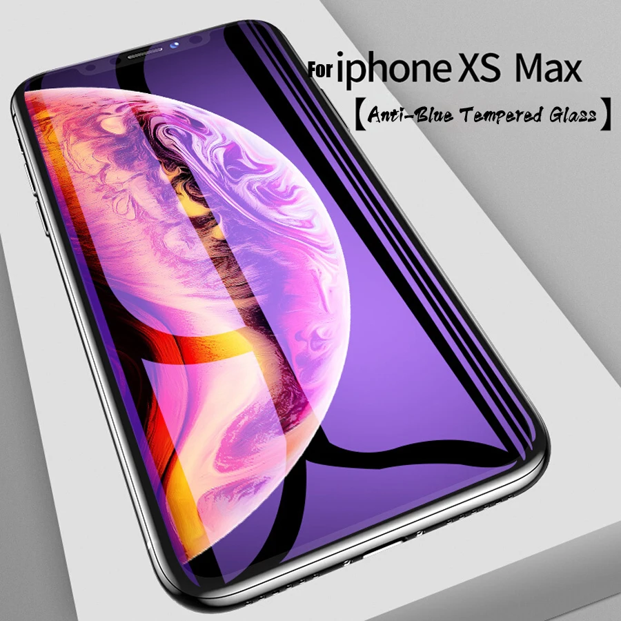 20 шт 6D анти фиолетовый синий луч закаленное стекло для iPhone 11 Pro