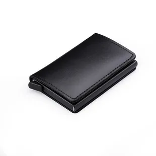 AliExpress для ПУ Автоматическая эластичная-Кассетная карточка зажим RFID многофункциональный кошелек
