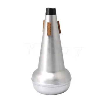 

Yibuy Sliver Aluminum Alloy Tenor Trombone Mute Musical Parts 24 Wide