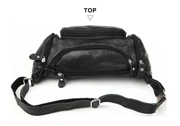 Vintage Embossed Leather Waist Bag Pack Pillow Fanny Pack Bum Bag Hip Pack Belt Pouch Chest Bags Small Shoulder Messenger 3018