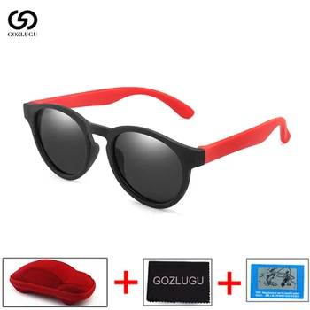 

GOZLUGU Kids Sunglasses Polarized Boys Girls Round Safety Sun Glasses Child Baby Eyewear Silicone Eyeglasses Gafas UV400 2020