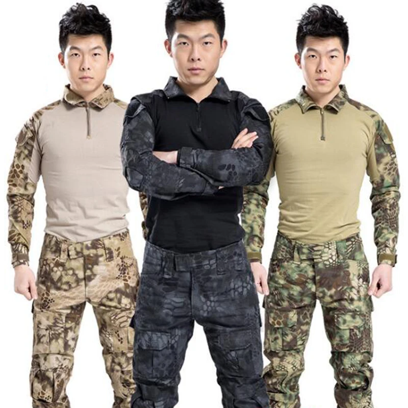 Men's Tactical Gen2 Uniform Combat Shirt &amp Pants Camouflage Airsoft Military Suit Hunting Shooting Clothes Set | Спорт и