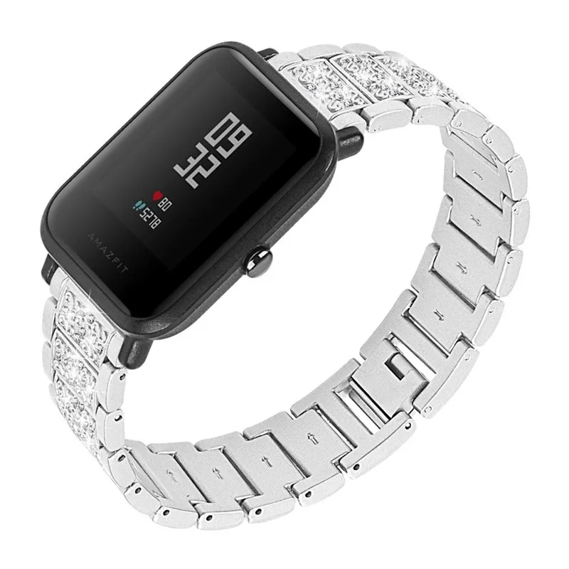 HIPERDEAL Смарт аксессуары Amazfit Bip замена металлический кристалл ремешок для часов Ремешок Для Xiaomi Huami Amazfit Bip Молодежные часы