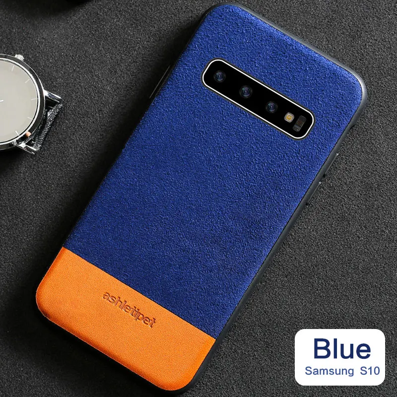 Чехол для телефона из воловьей кожи для samsung Galaxy S10 Lite, мягкий черный ТПУ чехол для телефона для samsung S8 Plus S7/S7 Edge - Цвет: H671