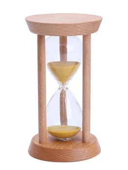 

New Hourglass Timer Funnel for Children 3/5/10 / 30 Minutes Creative Wooden Sand Bottle Home Decoration Ornaments Crafts Gifts