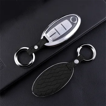 

NewFaux Flip fur car key case For Nissan Infiniti Sylphy Teana Tiida X-Trail Juke Qashqai Micra Pulsar Tidda Livida QashqaiRogue