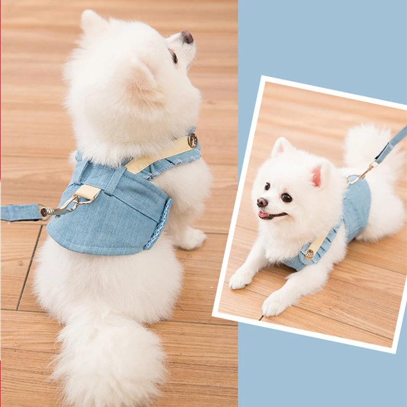 Cute Pet Chest Strap Breathable Dog Walking Rope For Small Dogs