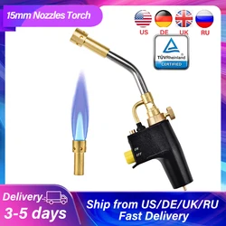 Mini chalumeau de soudage au gaz Propane MAPP, outil de soudage, ajustable, pistolet à flamme métallique 