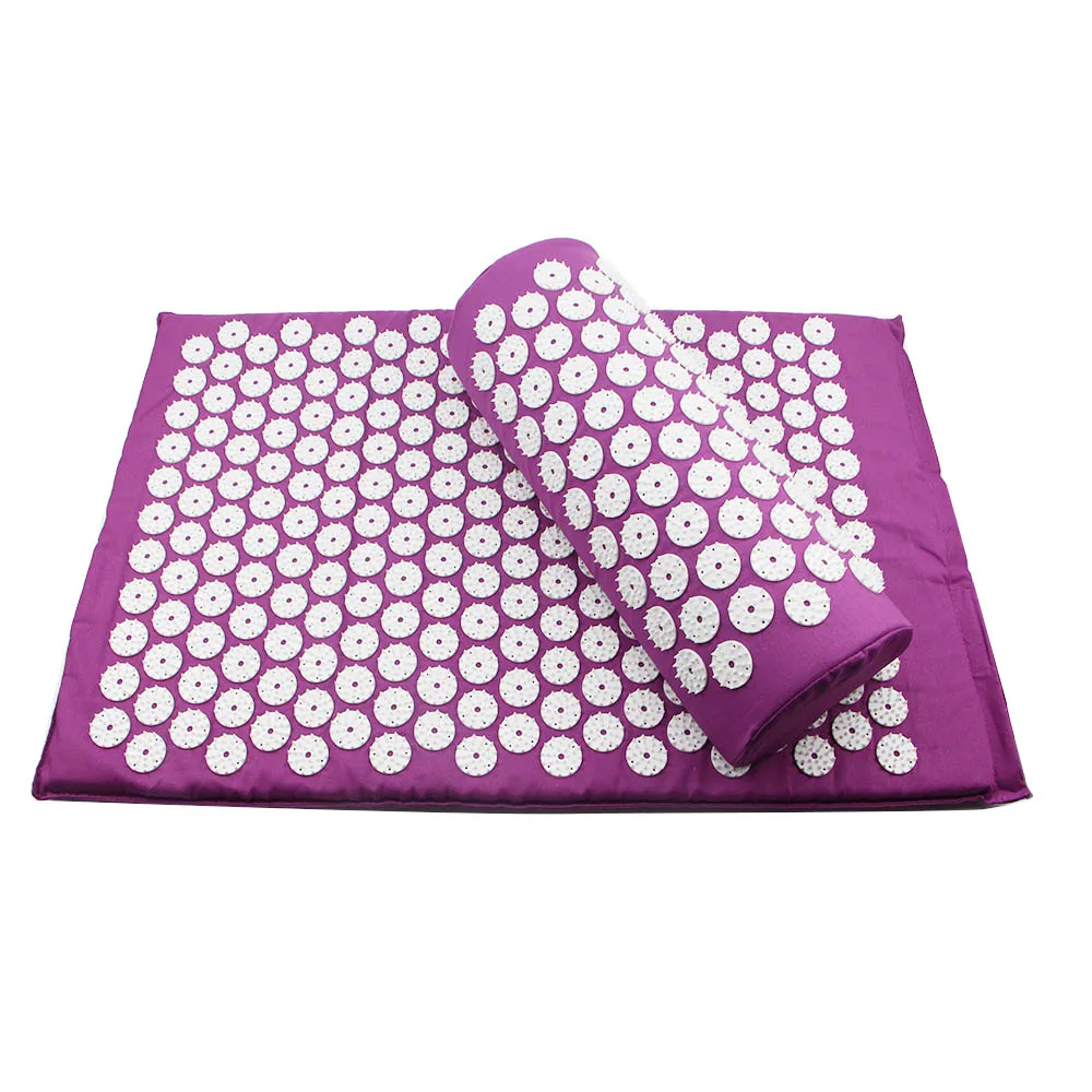 5 Color Massager Cushion Acupuncture Sets Relieve Stress Back Pain Acupressure Mat/Pillow Massage ABS Spike Yoga Cushion