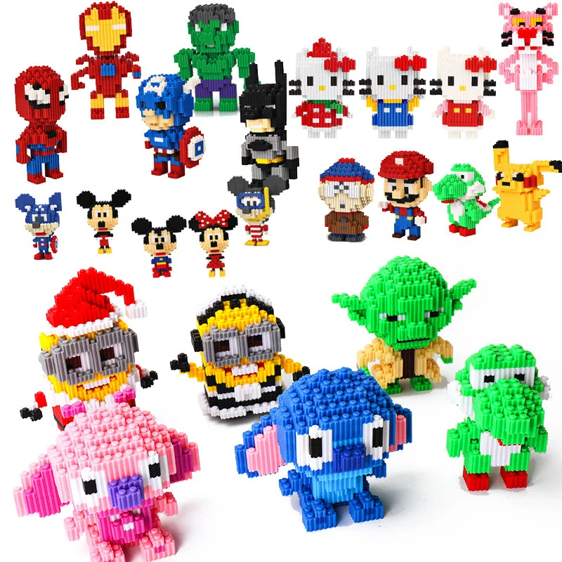 Legoe фигурки Детские игрушки подарок DIY аниме маленькие частицы собранные
