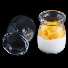 100 мл прозрачный стеклянный пудинг бутылка для йогурта высокая термостойкость для молока для йогурта