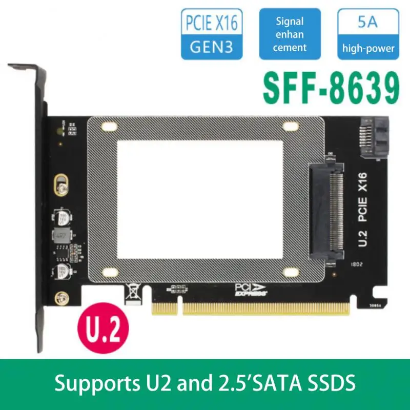 Переходная карта U.2 к PCI-E X4 Райзер GEN3 SATA 3 0 | Компьютеры и офис
