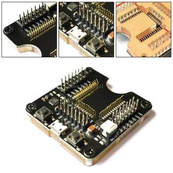 

New Electrical Socket Programmer Tool ESP32 Adapter Socket For ESP-WROOM-32 Module Micro USB Type B Plug Testing Board Dropship