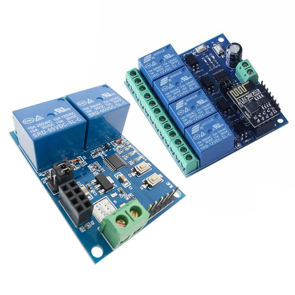 5В/12В ESP8266 ESP-01 2/4-WiFi реле канала модуль для IOT Smart Home приложение E скачать программу интерфейса модуль Wi-Fi