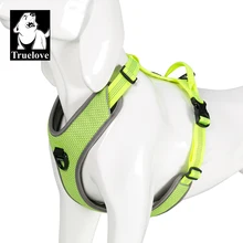 TRUE LOVE Dog Reflective harness Outdoor Adventure No-Pull Dog Harness  3M Reflective Vest Quick Adjustbale