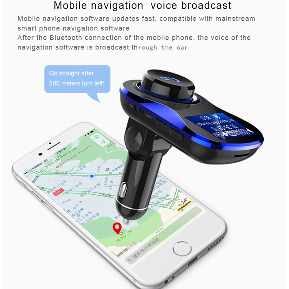 VR робот Bluetooth fm-передатчик громкой связи автомобильный комплект TF карта u-диск стерео Автозвук MP3-плеер USB зарядное устройство с монитором напряжения