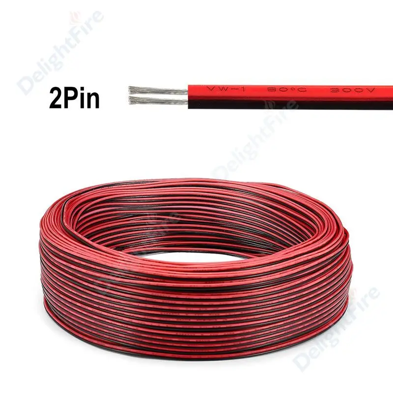2/3/4/5/6 контактный Электрический провод 22 AWG 5/10/20/30/50/100 м Светодиодная лента