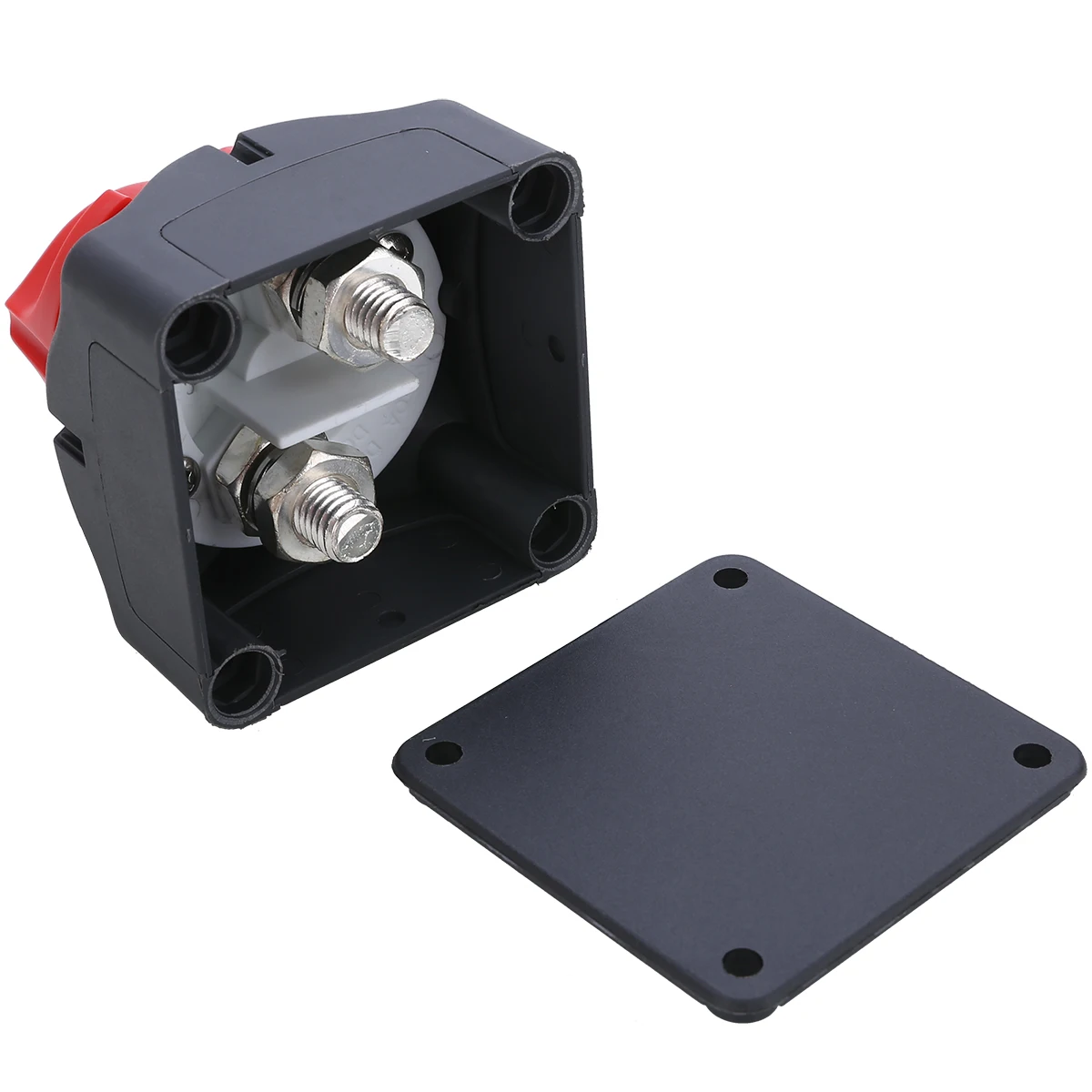 1pc Durable 600A Car Battery Isolator Main Switch Emergency Stop Pole Separator Switch for RV Boat Winch Power Cables 68*68*74mm