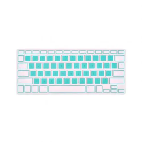 Blue for for 11 inch Силиконовая пленка для клавиатуры ПК ноутбука для pple M acBook Air Pro - Color: Blue for for 11 inch