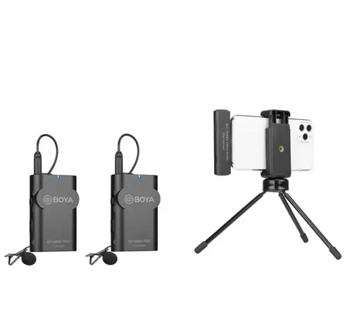 sistema de microfone para iphone ipad ios tiktok youtube vlogging