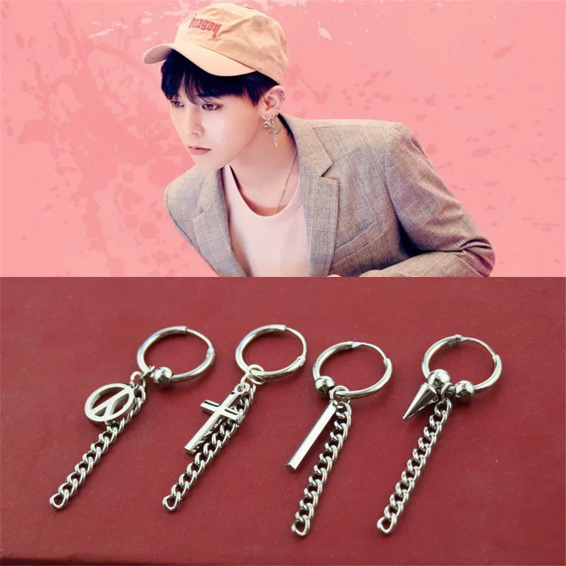 KPOP G-Dragon металлические украшения для женщин и мужчин PEACEMINUSONE JH245 | Украшения